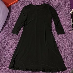 Black, Long, Flowy, Ruffled Dress